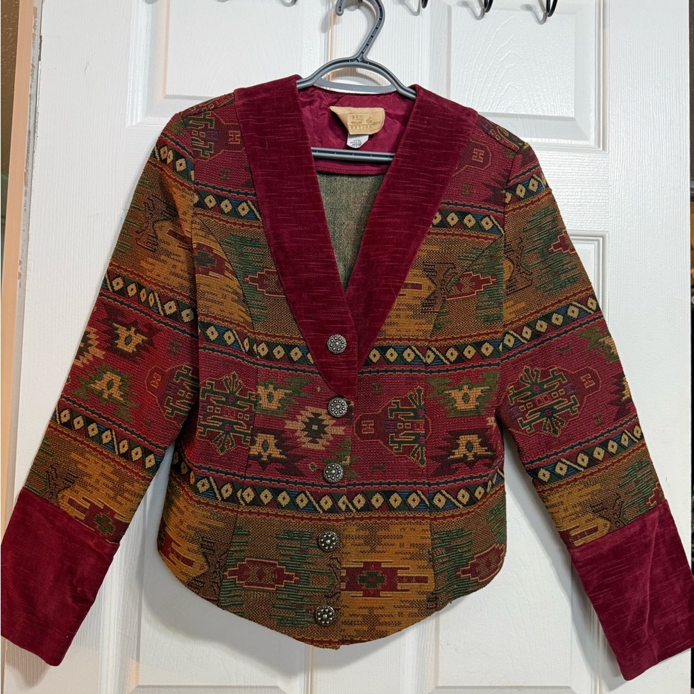 New Frontier Aztec Patterned Blazer
